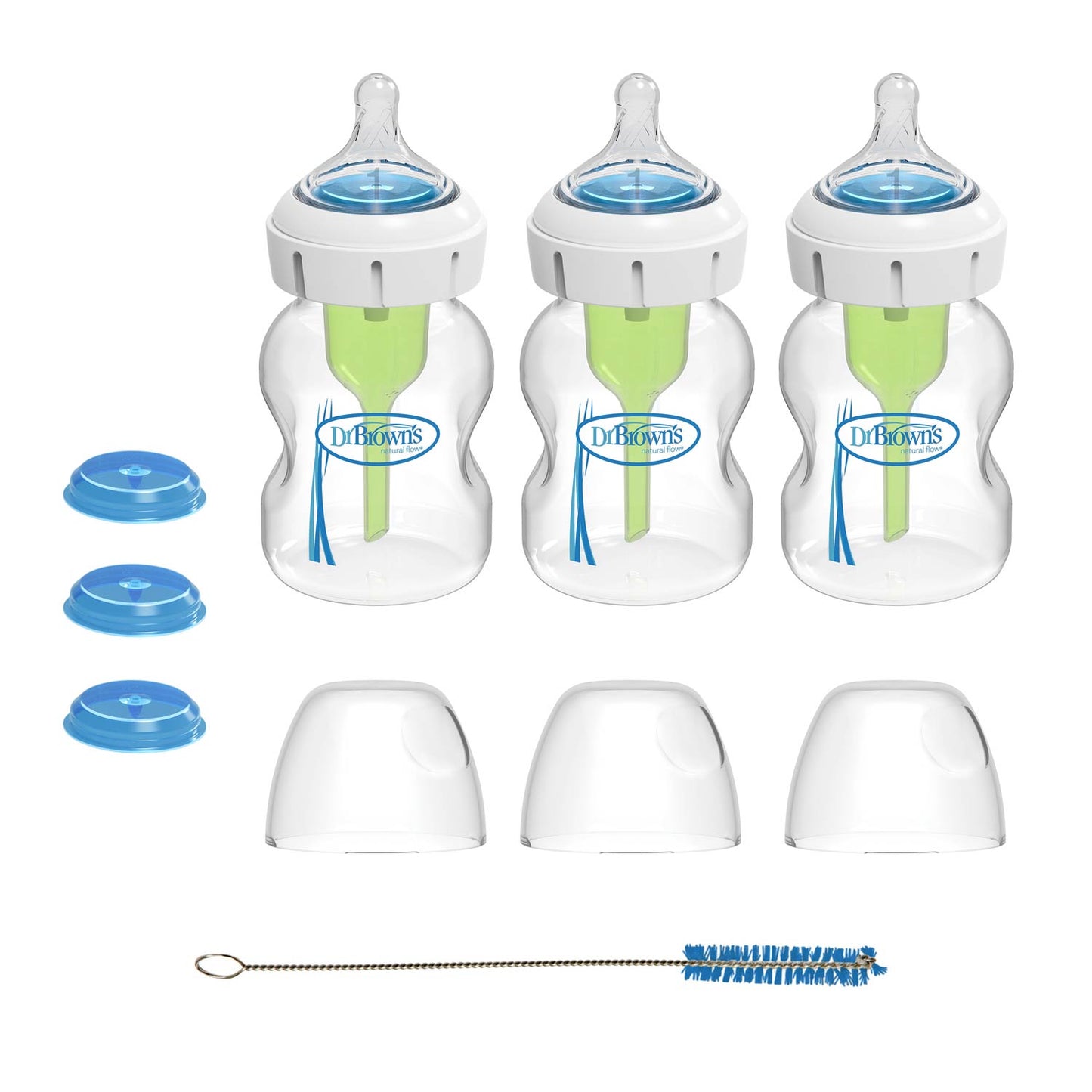 Wide-Neck Specialty Feeding System Bottle/Level 1, 3-Pack, 5oz/150 mL