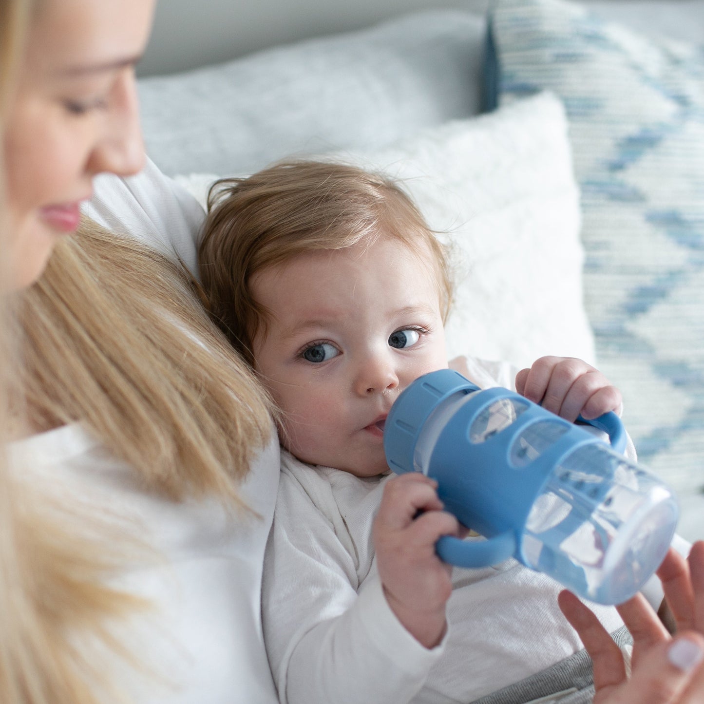 Dr. Brown's Milestones Wide-Neck Sippy Spout Bottle with Silicone Handles, 9 oz/270 mL