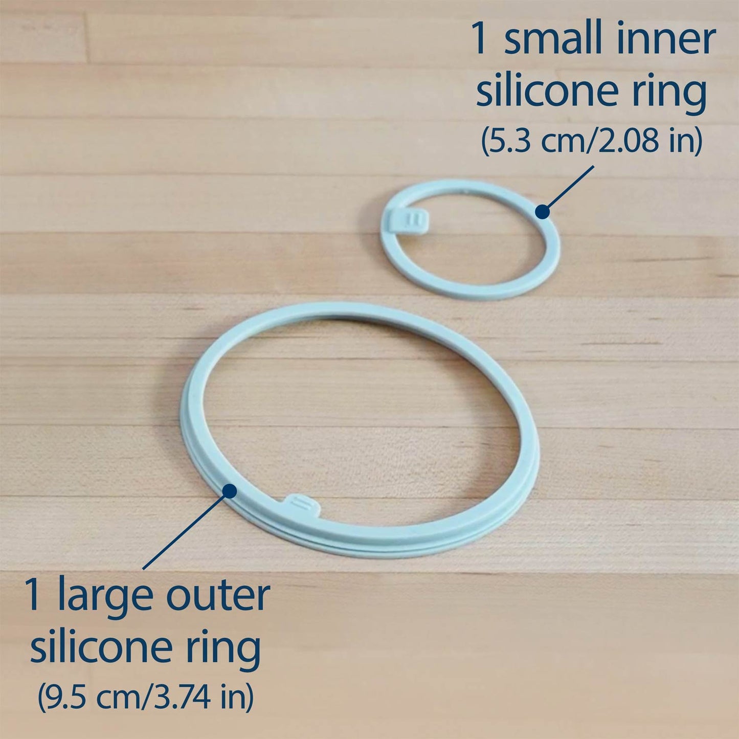 Dr. Brown's Silicone Rings for Breast Milk & Formula Chiller – 2 Pieces