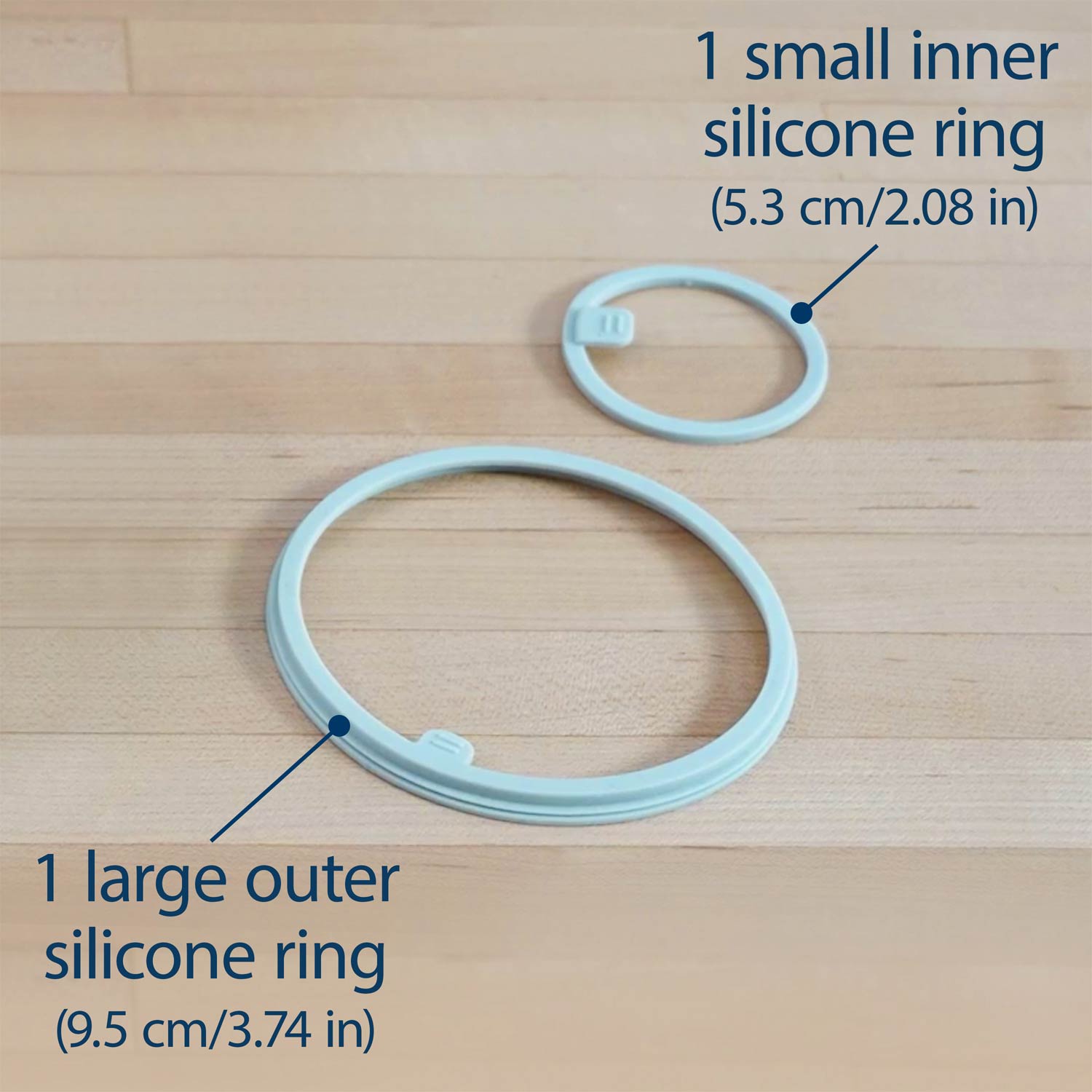 Dr. Brown's Silicone Rings for Breast Milk & Formula Chiller – 2 Pieces