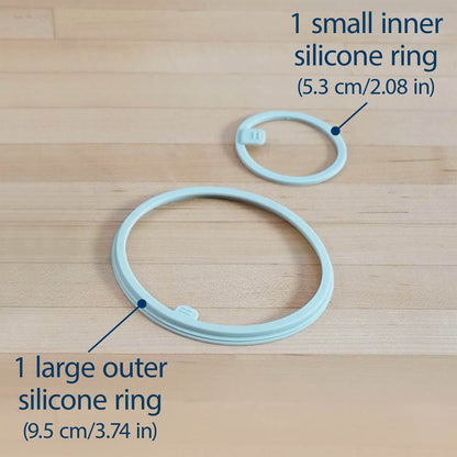 Dr. Brown's Silicone Rings for Breast Milk & Formula Chiller – 2 Pieces