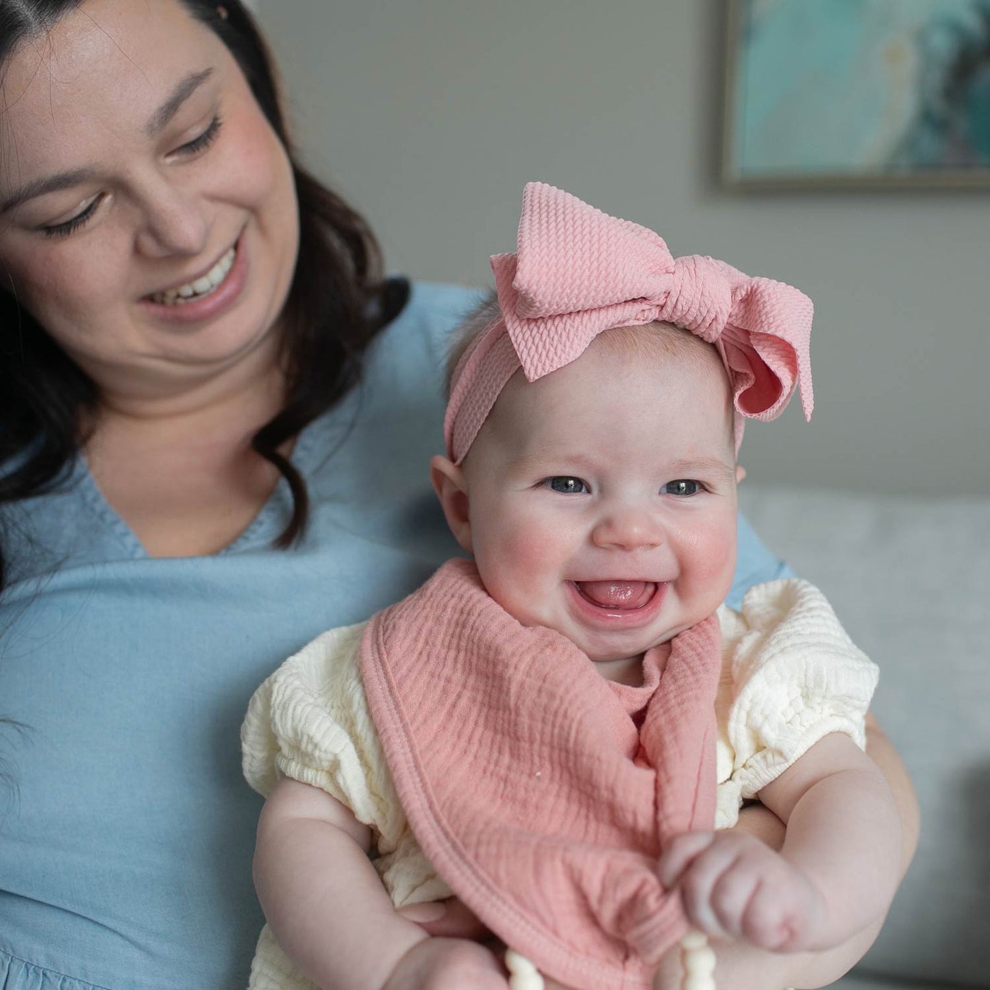 Dr. Brown’s® Muslin Bandana Bibs with Flexees™ Beaded Teether Ring