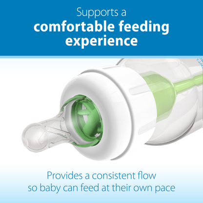 Dr. Brown's Natural Flow Narrow Baby Bottle Silicone Nipple, Level T, 6-Pack