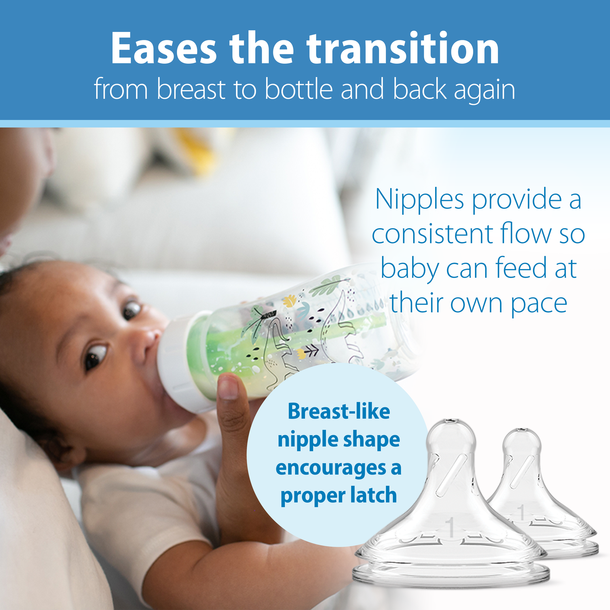Dr. Brown’s Natural Flow Anti-Colic Options+ Wide-Neck Baby Bottle, 9oz/270mL, 2-Pack
