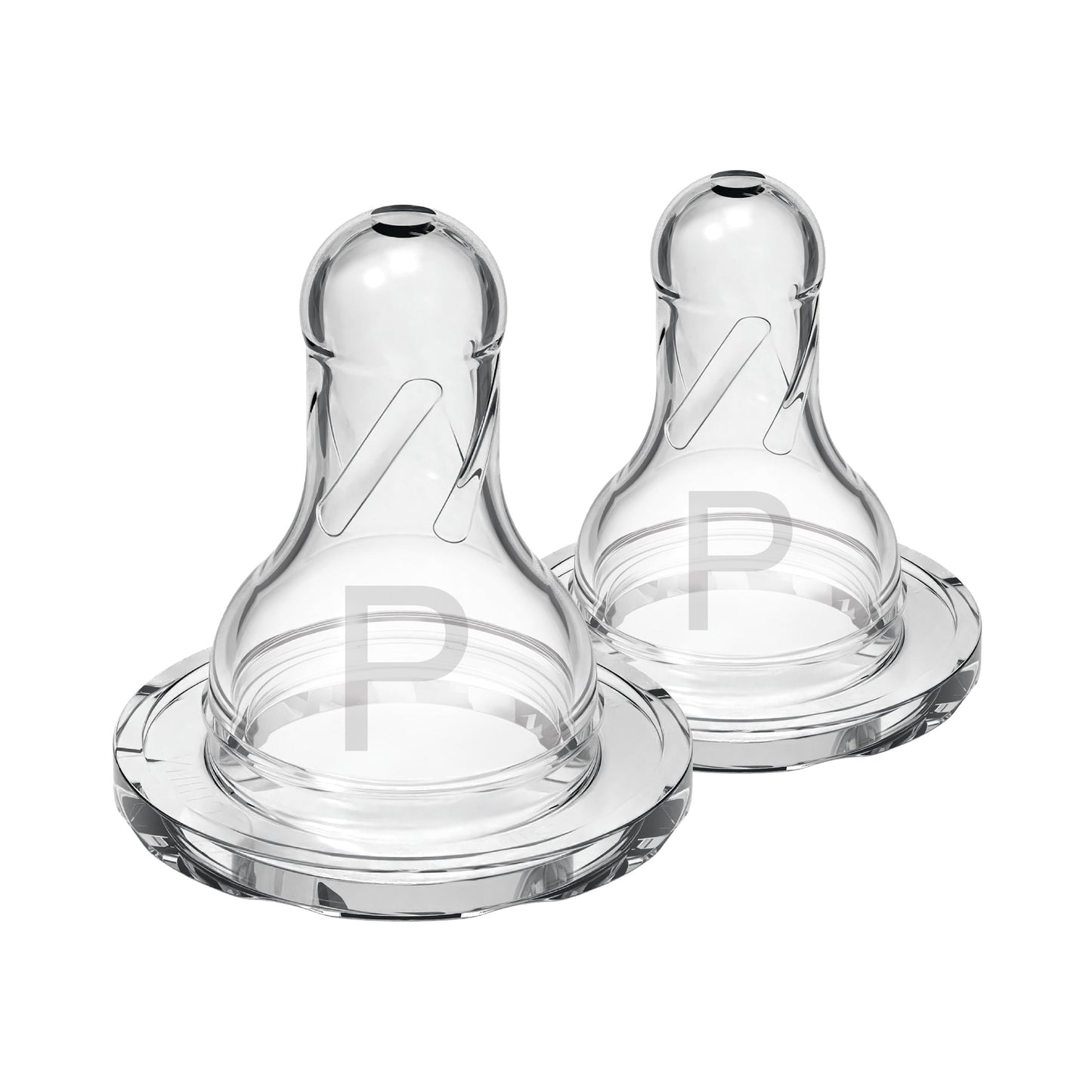 Dr. Brown's Natural Flow Narrow Baby Bottle Silicone Nipple, Level Preemie, 2-Pack