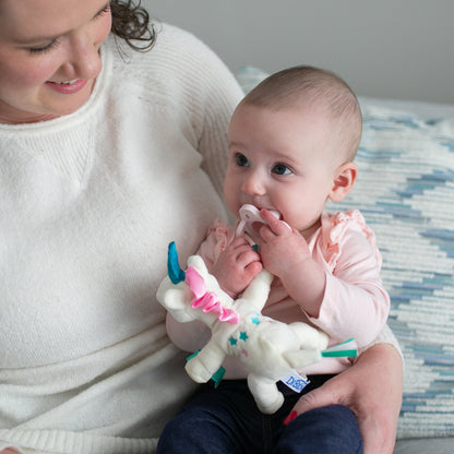 Dr. Brown’s® Lovey Pacifier and Teether Holder, Unicorn