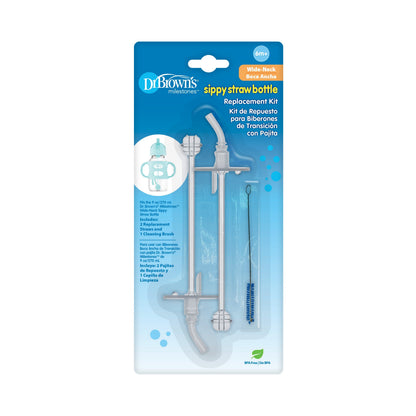 Dr. Brown’s® Sippy Straw Bottle Replacement Kit – Wide-Neck