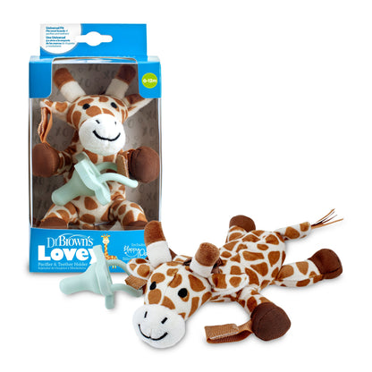 Dr. Brown’s® Lovey Pacifier and Teether Holder, Giraffe