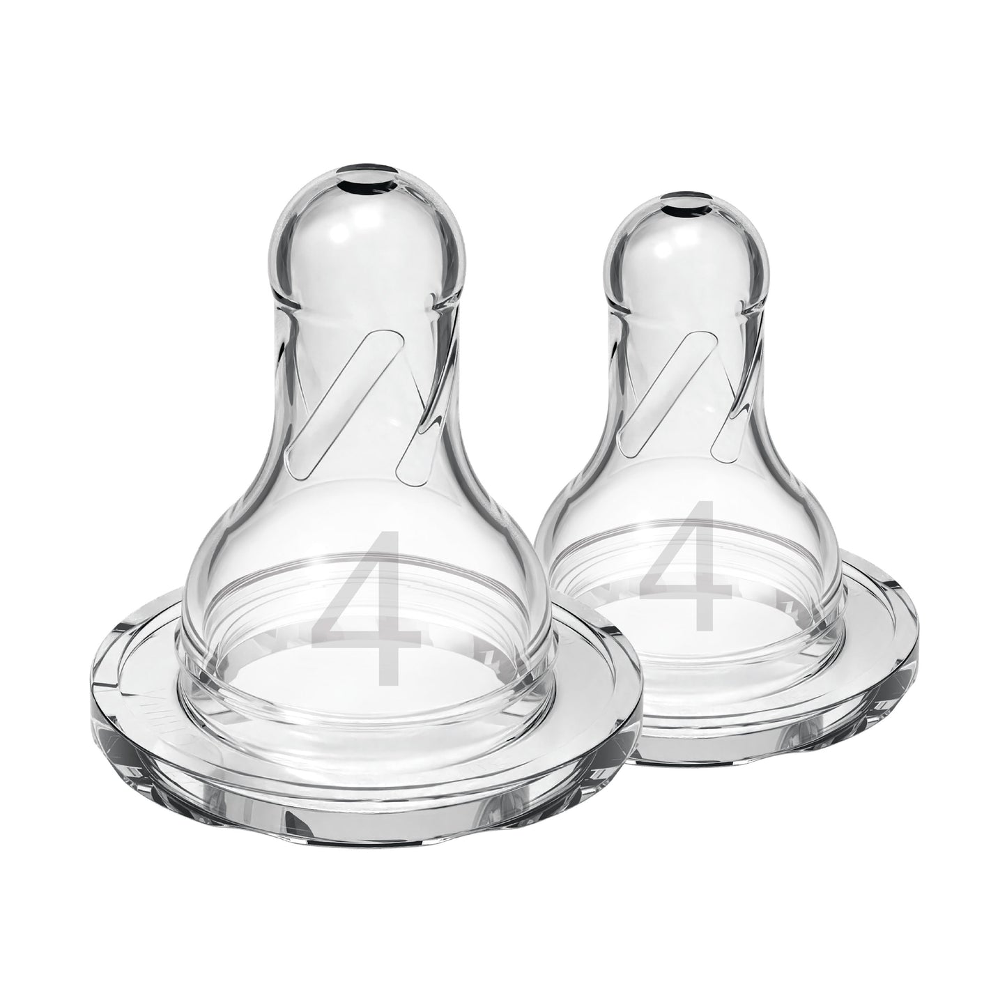 Dr. Brown's Natural Flow Narrow Baby Bottle Silicone Nipple, Level 4, 2-Pack