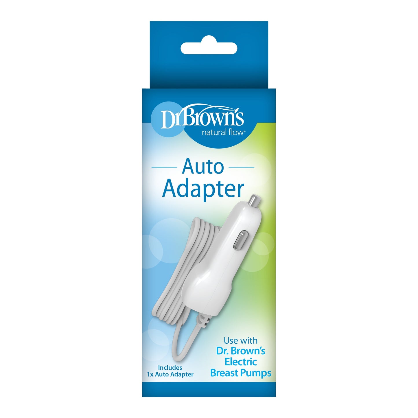 Auto Adapter for Electric Breast Pump, 12-24V socket for Customflow Double Electric Breast Pump, 1pk