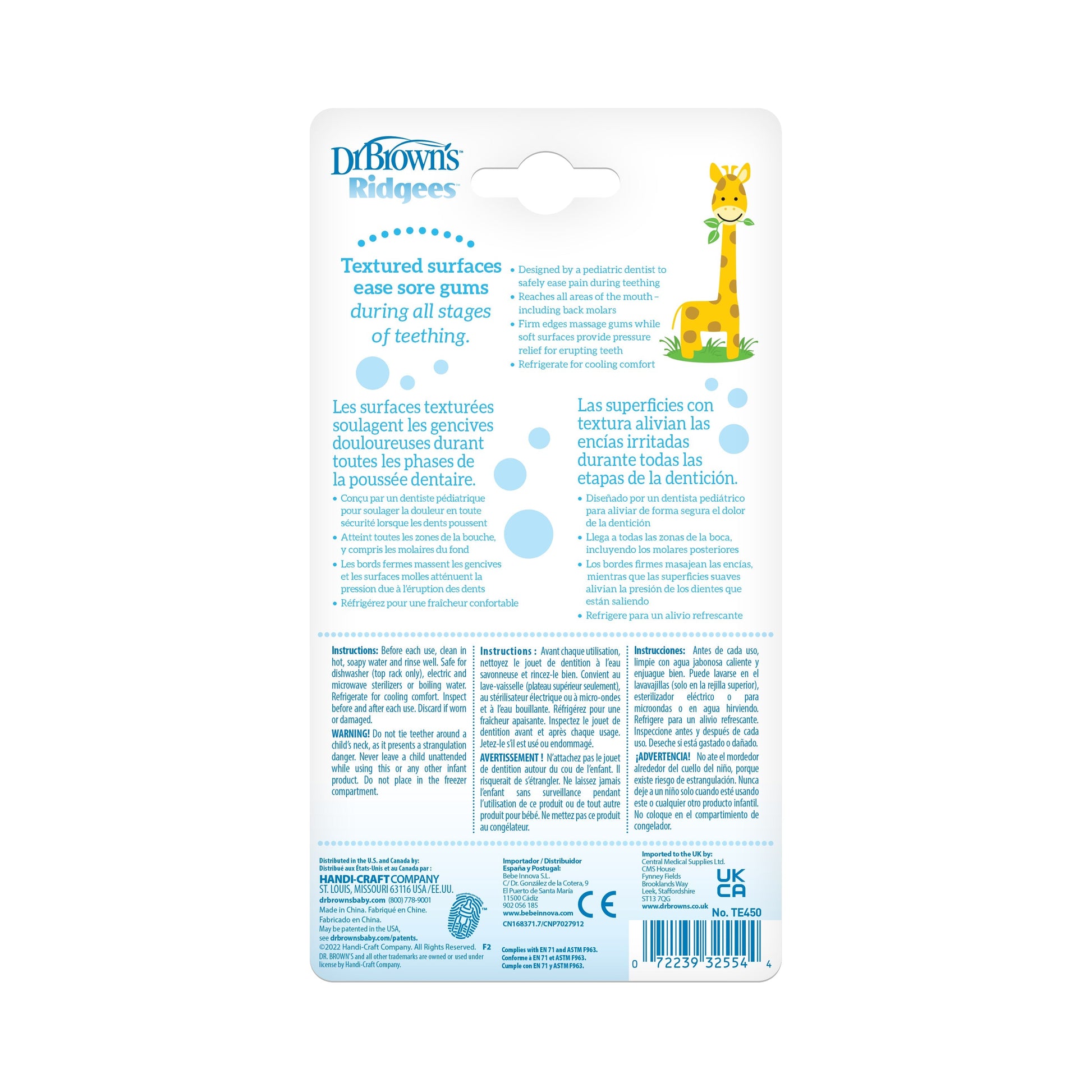 Dr. Brown’s™ Ridgees™ Giraffe Teether