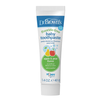 Dr. Brown’s™ Fluoride-Free Baby Toothpaste, Apple Pear, 1.4oz/40g, 1-Pack